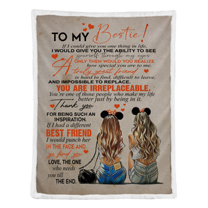 Gift For Friend Blanket, To My Bestie Thank You For Being Such An Inspiration 1641281378698.png