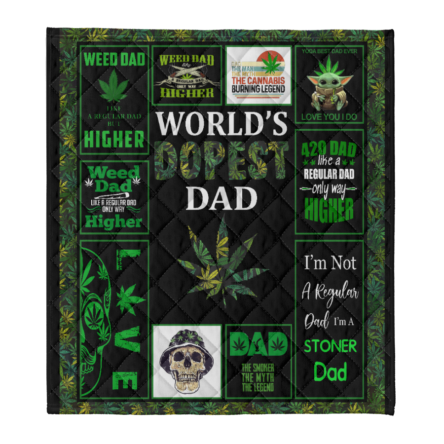 Gift For Father Blanket, Worlds Dopest Dad 1641283136748.png