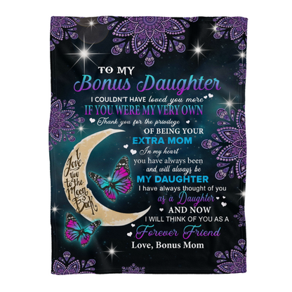 Gift For Daughter Blanket, To My Daughter I Couldn't Have Love You More 1641286792097.png