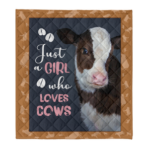Animal Blanket, Just A Girl Who Loves Cows 1641287510184.png