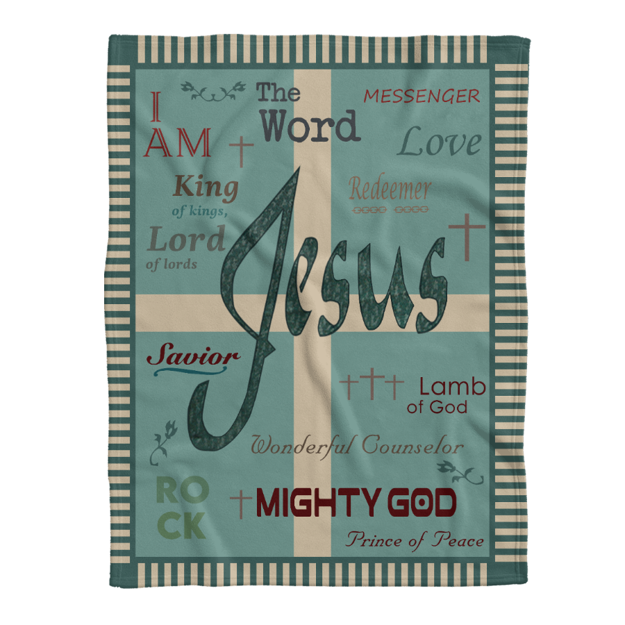 Jesus Blanket, Names Of Jesus Throw 1641287638528.png
