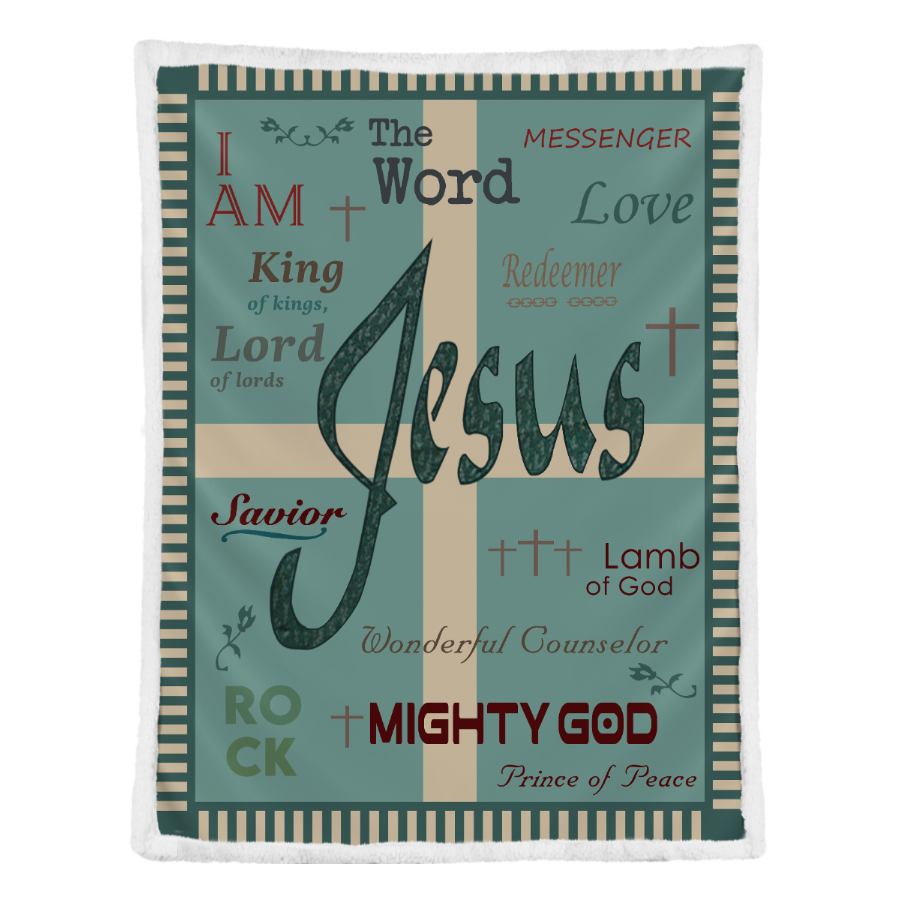 Jesus Blanket, Names Of Jesus Throw 1641287640685.png