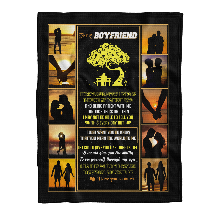 Gift For Boyfriend Blanket, To My Boyfriend I Love You So Much 1641287803467.png