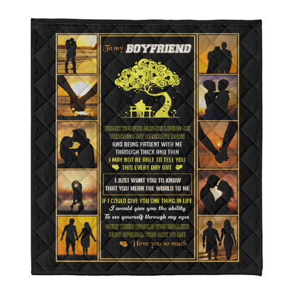 Gift For Boyfriend Blanket, To My Boyfriend I Love You So Much 1641287821988.png