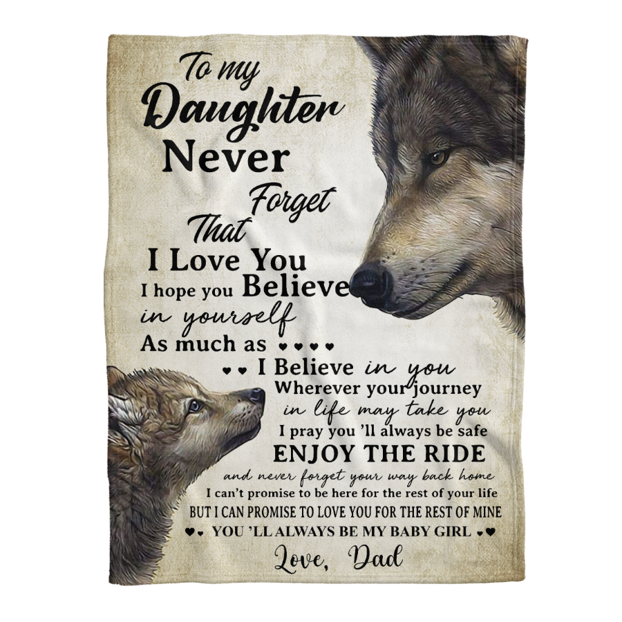 Gift For Daughter Blanket, To My Daughter As Much As I Believe In You 1641288896083.png