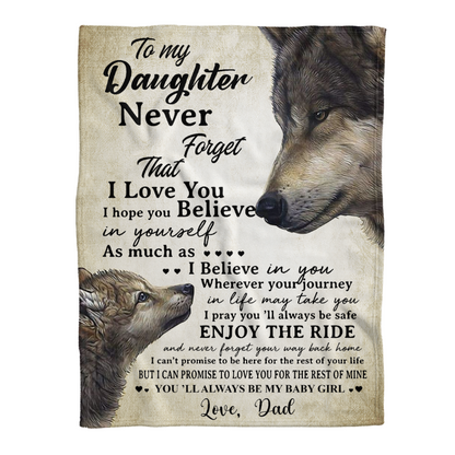 Gift For Daughter Blanket, To My Daughter As Much As I Believe In You 1641288896083.png