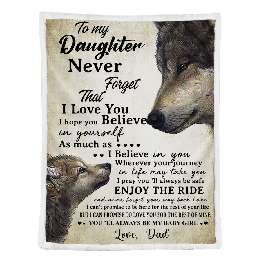Gift For Daughter Blanket, To My Daughter As Much As I Believe In You 1641288899224.png