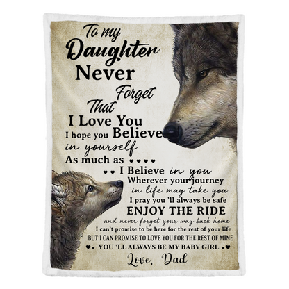 Gift For Daughter Blanket, To My Daughter As Much As I Believe In You 1641288899224.png