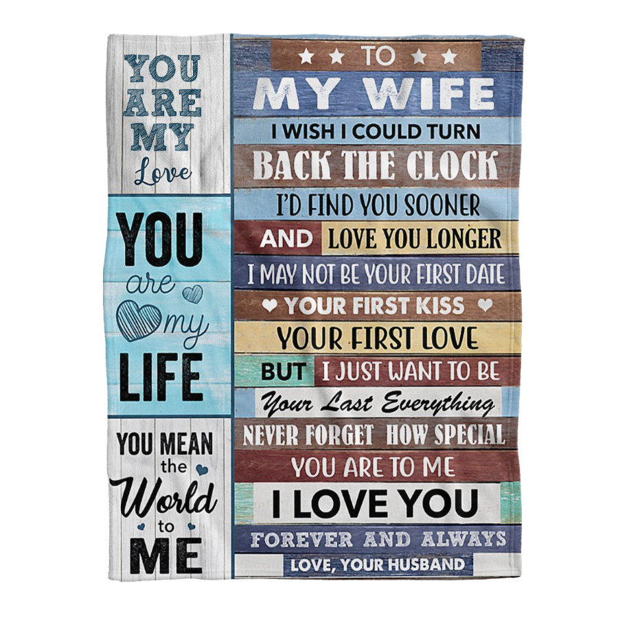 Gift For Wife Blanket, To My Wife You Are My Love 1641289015322.png