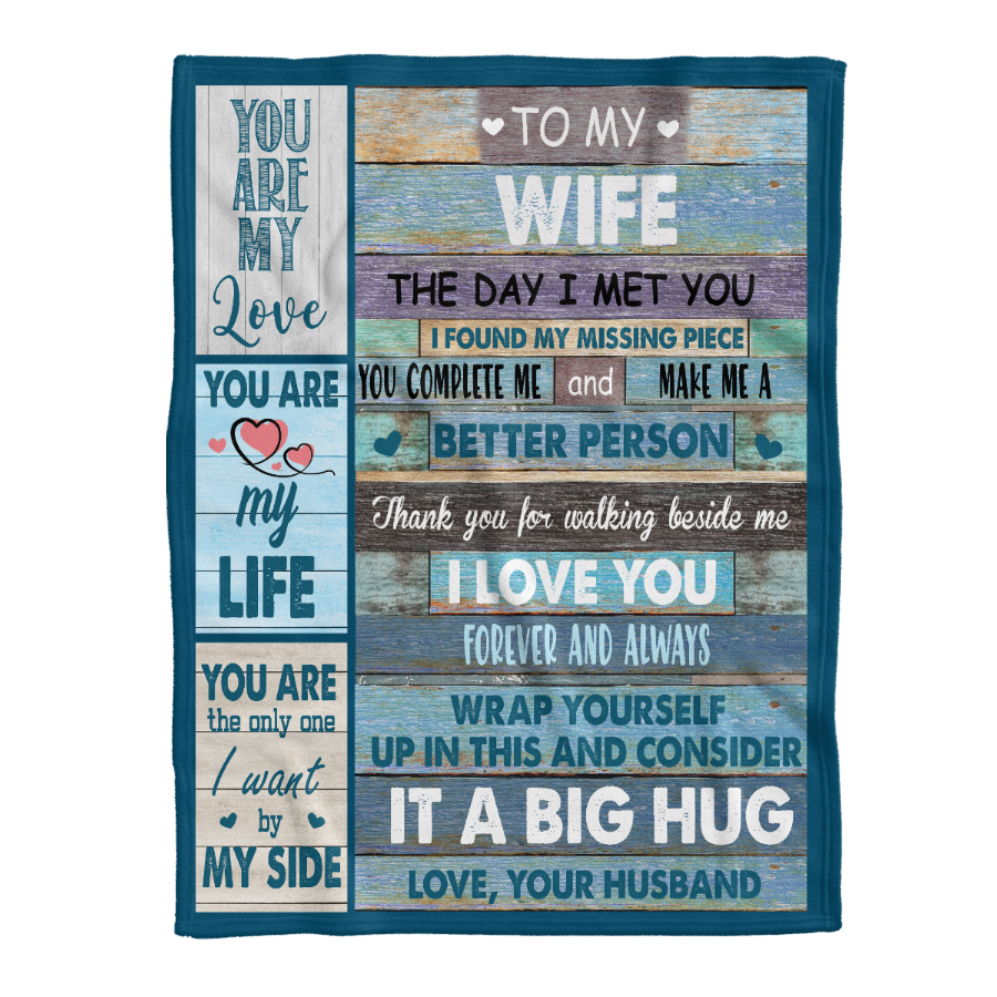 Gift For Wife Blanket, To My Wife You Are The Only One - Love From Husband 1641351569956.png