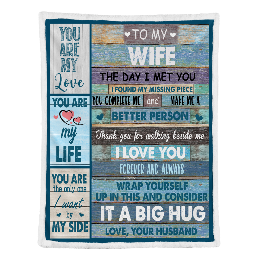 Gift For Wife Blanket, To My Wife You Are The Only One - Love From Husband 1641351572353.png