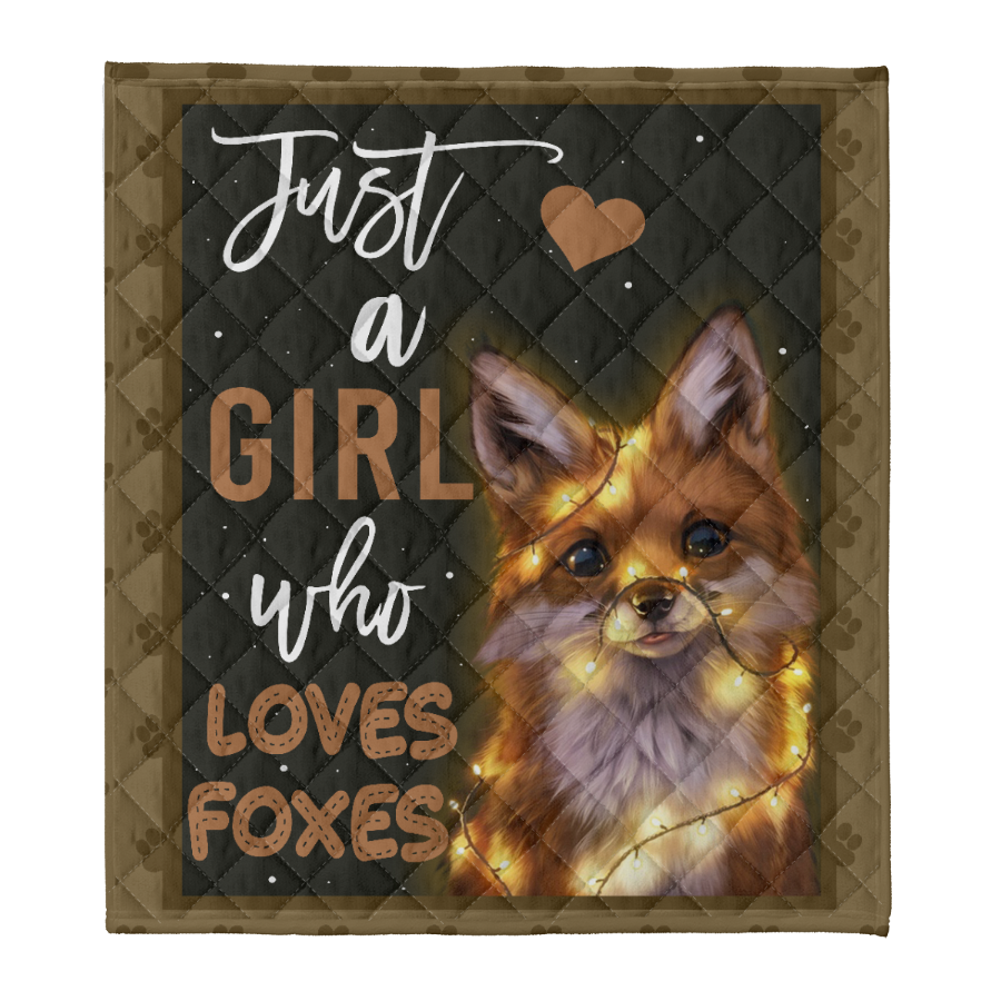 Fox Lover Blanket, Just A Girl Who Loves Foxes 1641353063379.png