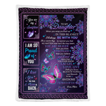 Gift For Daughter Blanket, Wrap Yourself Up I Am So Proud Of You 1641354860078.png