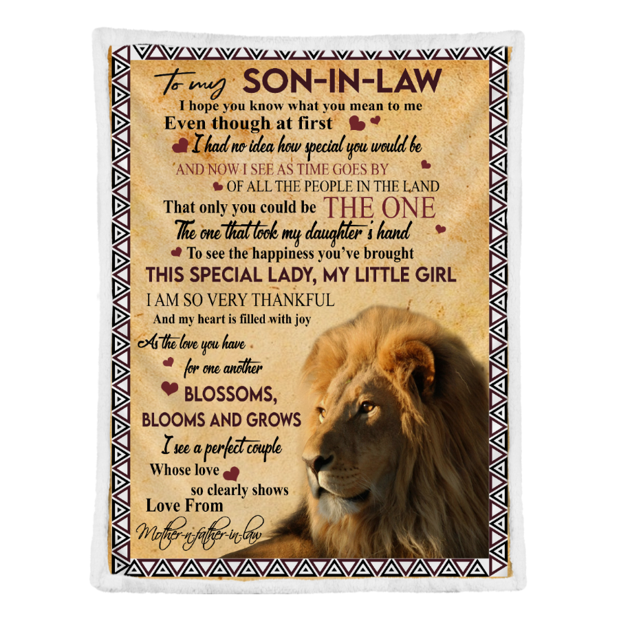 Gift For Son-in-law, Lion To my Son-in-law I Hope You Know What You Mean To Me - Love From Mother-in-law 1641366801336.png