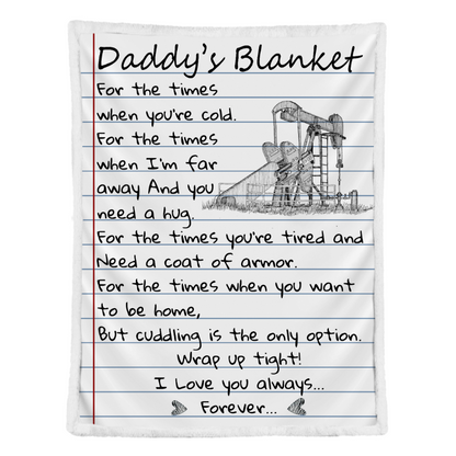 Gift For Father Blanket, Oilfield Dad I Love You Always Forever Blanket 1641368548551.png
