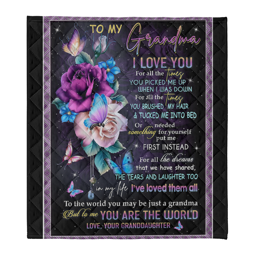 Gift For Grandma Blanket, To My Grandma Blanket, 1 DAY LEFT - GET YOURS NOW Gift For Grandma From Granddaughter 1641371073748.png