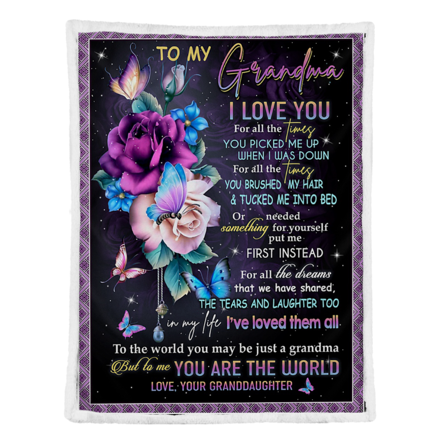 Gift For Grandma Blanket, To My Grandma Blanket, 1 DAY LEFT - GET YOURS NOW Gift For Grandma From Granddaughter 1641371076189.png