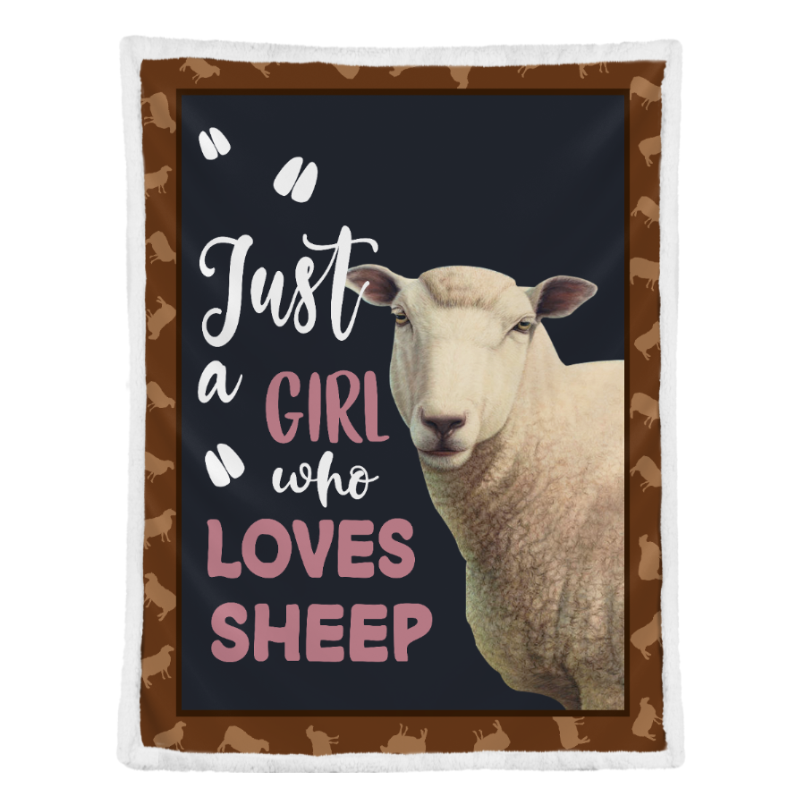 Sheep Blanket, Just A Girl Who Loves Sheep, Gift For Sheep Lovers 1641371721394.png