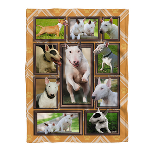 Amazing Bull Terrier Fleece Blanket 1641441778933.png