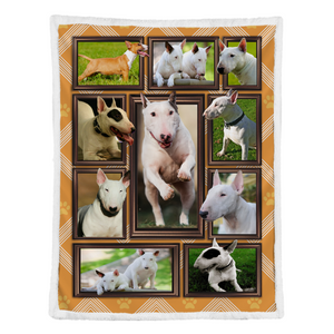 Amazing Bull Terrier Fleece Blanket 1641441786258.png