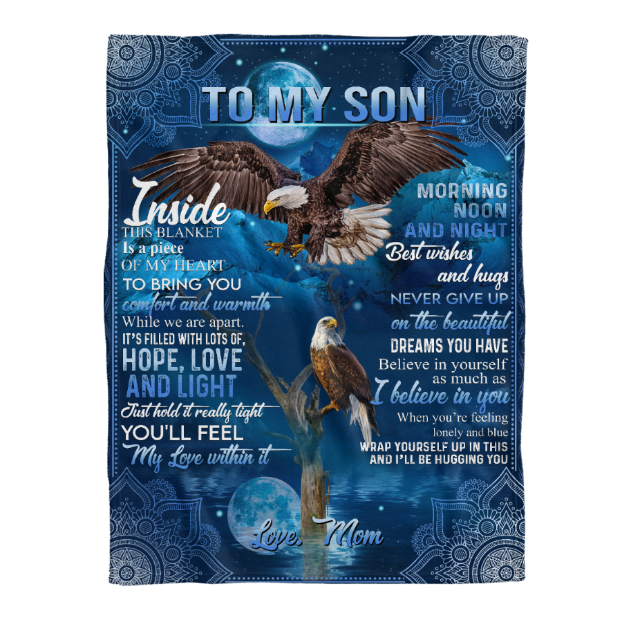 Gift For Son Blanket, To My Son Flying Eagle Fleece Blanket Home Decor Bedding Couch Sofa Soft And Comfy Cozy Fleece Blanket Home Decor Bedding Couch Sofa Soft And Comfy Cozy 1641442281520.png