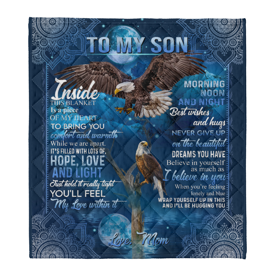 Gift For Son Blanket, To My Son Flying Eagle Fleece Blanket Home Decor Bedding Couch Sofa Soft And Comfy Cozy Fleece Blanket Home Decor Bedding Couch Sofa Soft And Comfy Cozy 1641442288042.png