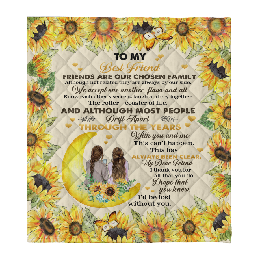 Gift For Friend Blanket, To My Friend Fleece Blanket Laugh And Cry Together 1641442359939.png