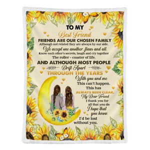 Gift For Friend Blanket, To My Friend Fleece Blanket Laugh And Cry Together 1641442363859.png