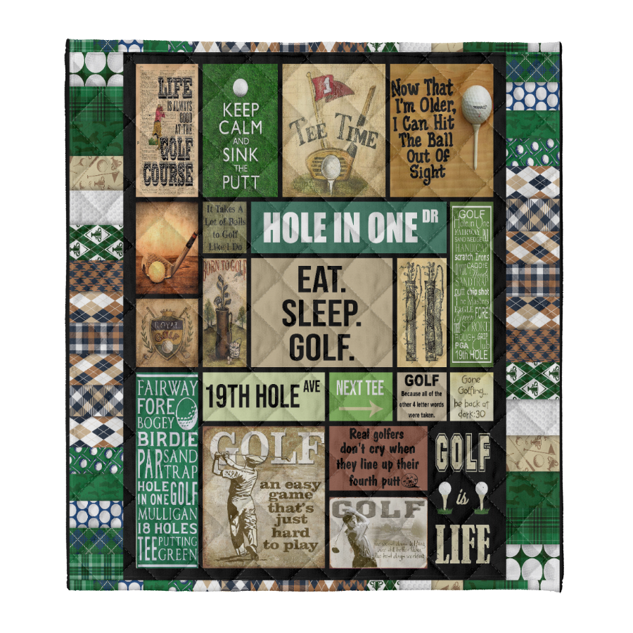 Golf Blanket, Golf Is Life, Eat Sleep Golf, Gift For Golfer, Golf Lover 1641443480943.png
