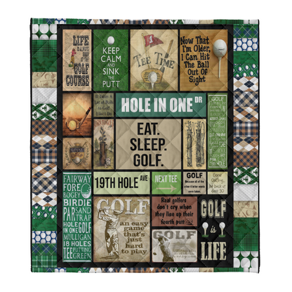 Golf Blanket, Golf Is Life, Eat Sleep Golf, Gift For Golfer, Golf Lover 1641443480943.png
