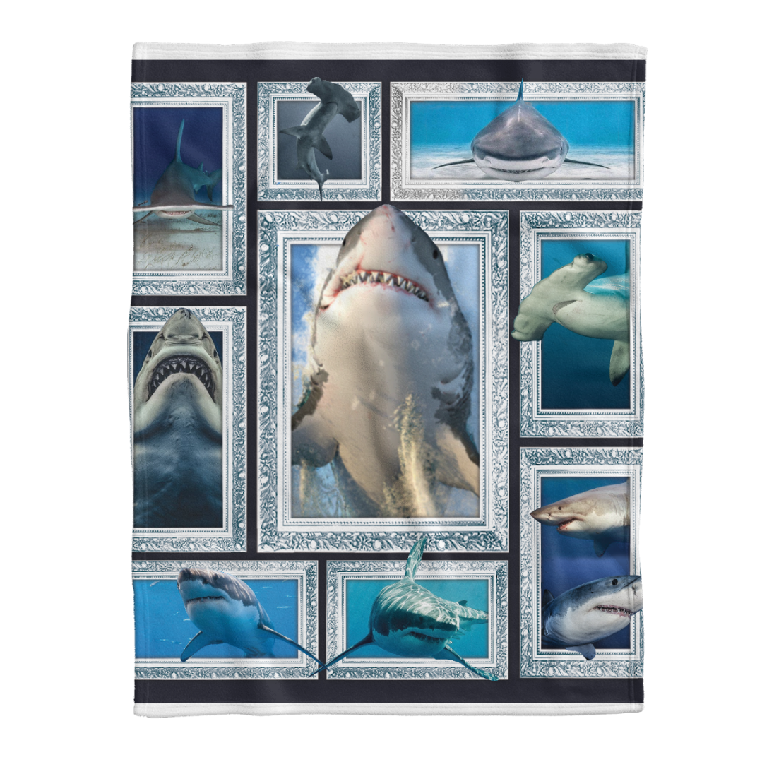 Shark Fleece Blanket Throw Blanket 1641445173254.png