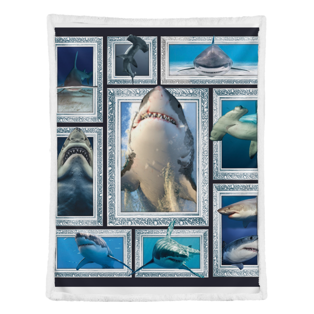 Shark Fleece Blanket Throw Blanket 1641445183218.png