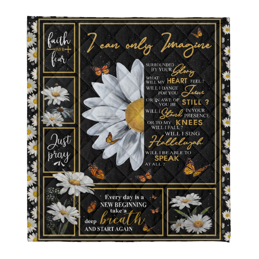 God - Daisy Flower And Butterfly - I Can Only Imagine - Fleece Blanket Gift For Family Friends Birthday Gift Home Decor Bedding Couch Sofa Soft 1641453598778.png