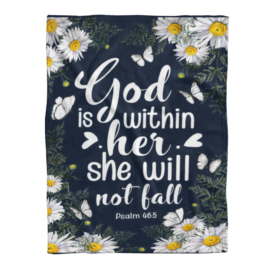 Daisy - God Is Within Her, She Will Not Fall Fleece Blanket, Gift For Family & Friends Birthday Gift Home Decor Bedding Couch Sofa Soft And Comfy Cozy 1641454083402.png