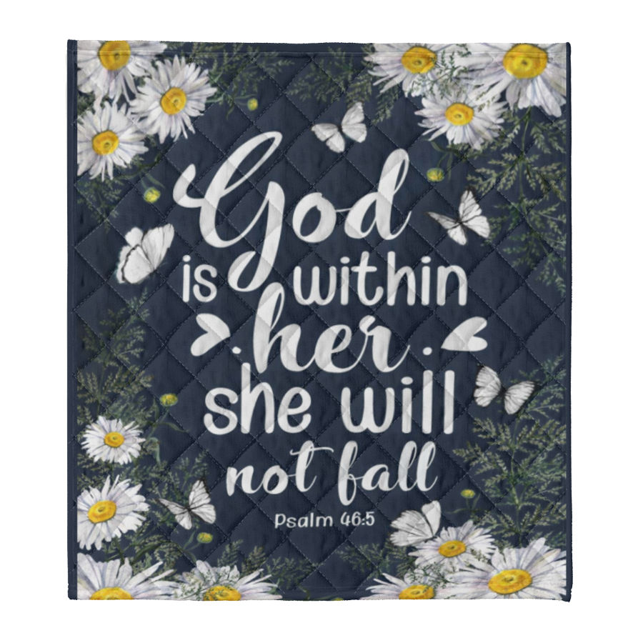 Daisy - God Is Within Her, She Will Not Fall Fleece Blanket, Gift For Family & Friends Birthday Gift Home Decor Bedding Couch Sofa Soft And Comfy Cozy 1641454086055.png