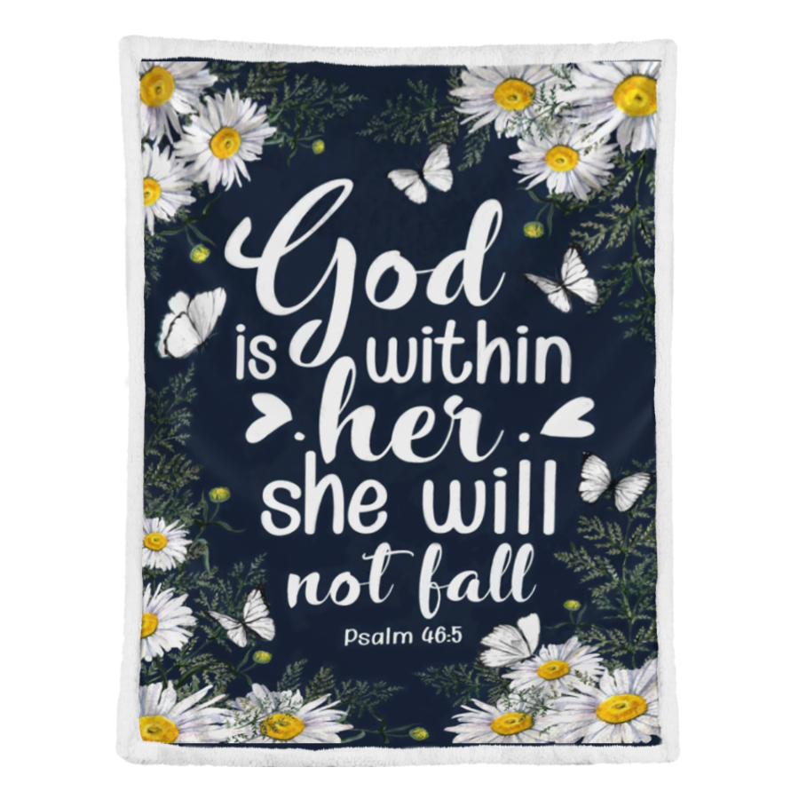 Daisy - God Is Within Her, She Will Not Fall Fleece Blanket, Gift For Family & Friends Birthday Gift Home Decor Bedding Couch Sofa Soft And Comfy Cozy 1641454088856.png