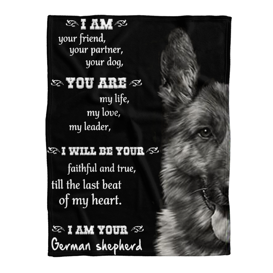 German Shepherd I Am Your Friend Your Partner Your Dog Blanket Gift For Dog Lovers Birthday Gift Home Decor Bedding Couch Sofa Soft And Comfy Cozy 1641454587121.png