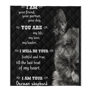 German Shepherd I Am Your Friend Your Partner Your Dog Blanket Gift For Dog Lovers Birthday Gift Home Decor Bedding Couch Sofa Soft And Comfy Cozy 1641454589261.png