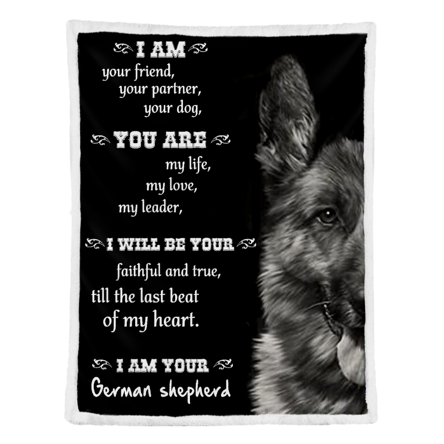 German Shepherd I Am Your Friend Your Partner Your Dog Blanket Gift For Dog Lovers Birthday Gift Home Decor Bedding Couch Sofa Soft And Comfy Cozy 1641454591884.png