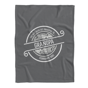 To My Grandpa The Best Dad's Get Promoted To Grandpa Fleece Blanket Gift For Grandparents Gift From Granddaughter Gift For Grandson Home Decor Bedding Couch Sofa Soft and Comfy Cozy 1641454757325.png