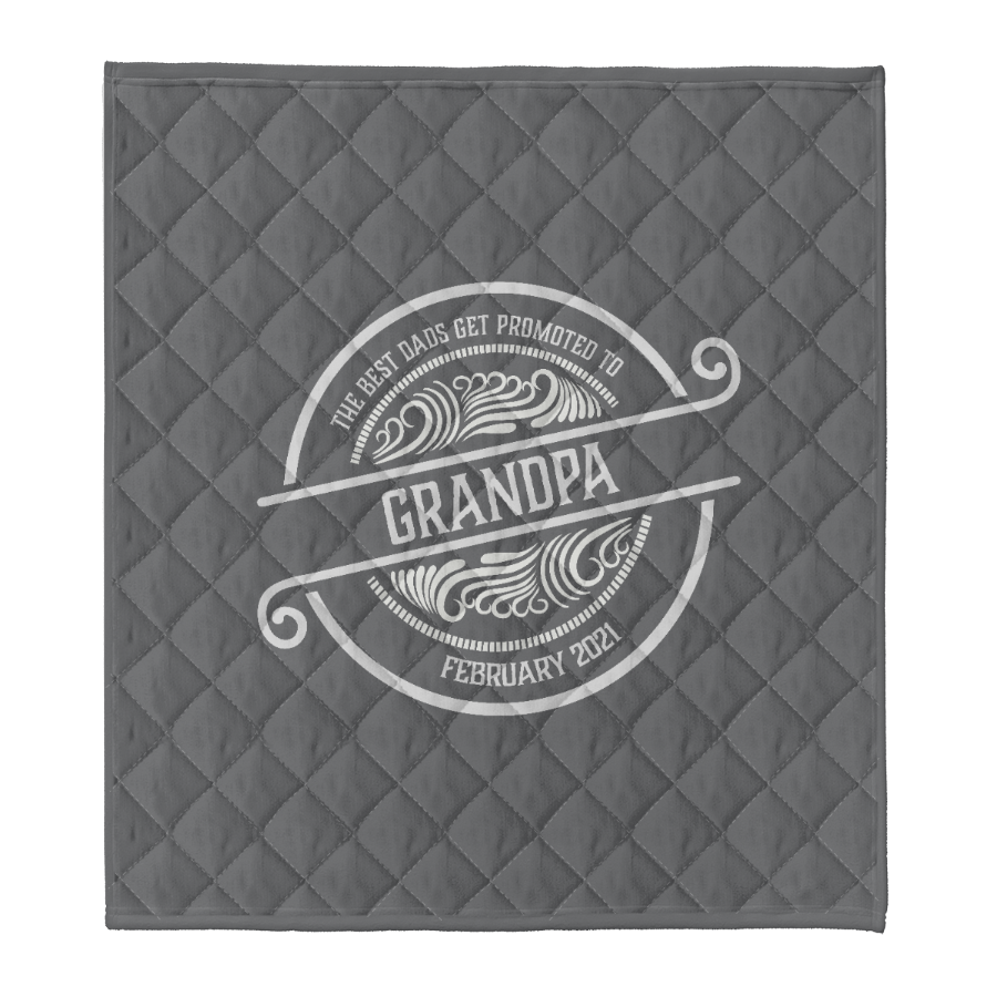 To My Grandpa The Best Dad's Get Promoted To Grandpa Fleece Blanket Gift For Grandparents Gift From Granddaughter Gift For Grandson Home Decor Bedding Couch Sofa Soft and Comfy Cozy 1641454759704.png