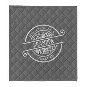To My Grandpa The Best Dad's Get Promoted To Grandpa Fleece Blanket Gift For Grandparents Gift From Granddaughter Gift For Grandson Home Decor Bedding Couch Sofa Soft and Comfy Cozy 1641454759704.png