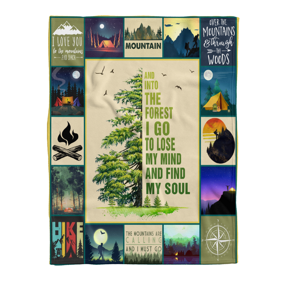 And Into The Forest I Go To Lose My Mind And Find My Soul Fleece Blanket Gift For Hiking Lovers Home Decor Bedding Couch Sofa Soft And Comfy Cozy 1641455291248.png