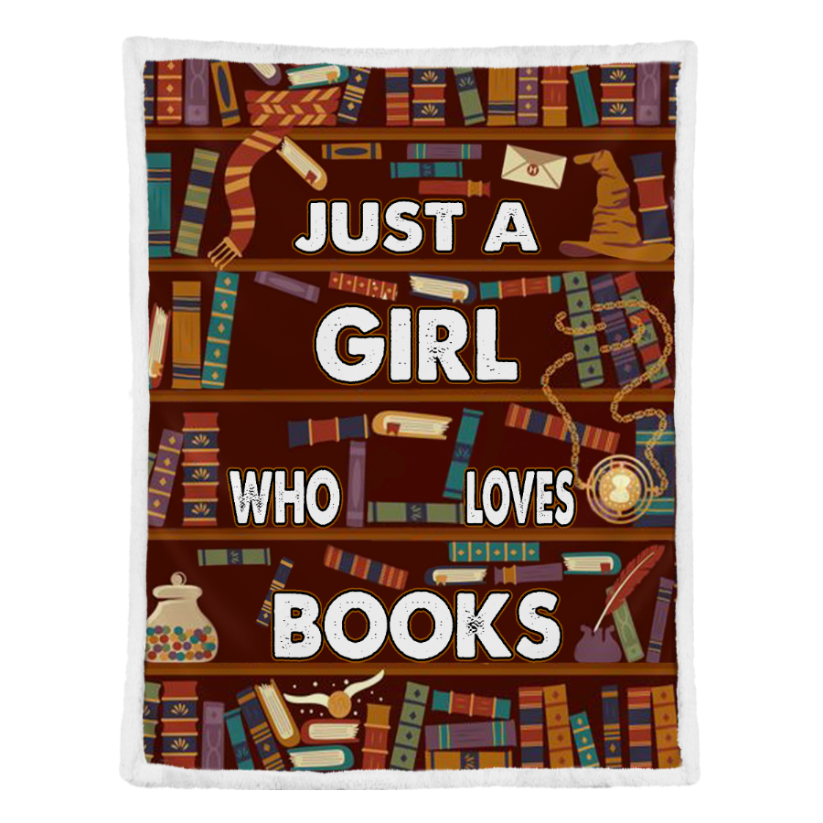 Vintage Librarian Blanket, Just A Girl Who Loves Books Blanket Gift For Book Lover Birthday Gift Bedding Couch Sofa Soft And Comfy Cozy 1641456813744.png