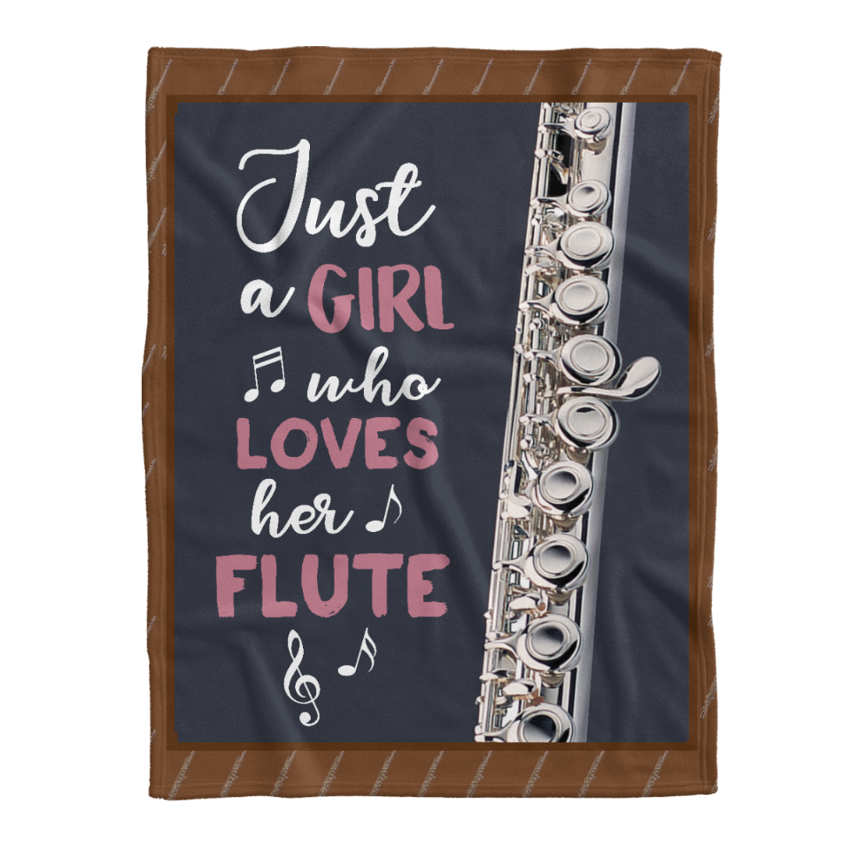 Flute Blanket, Just A Girl Who Loves Her Flute 1641523790516.png