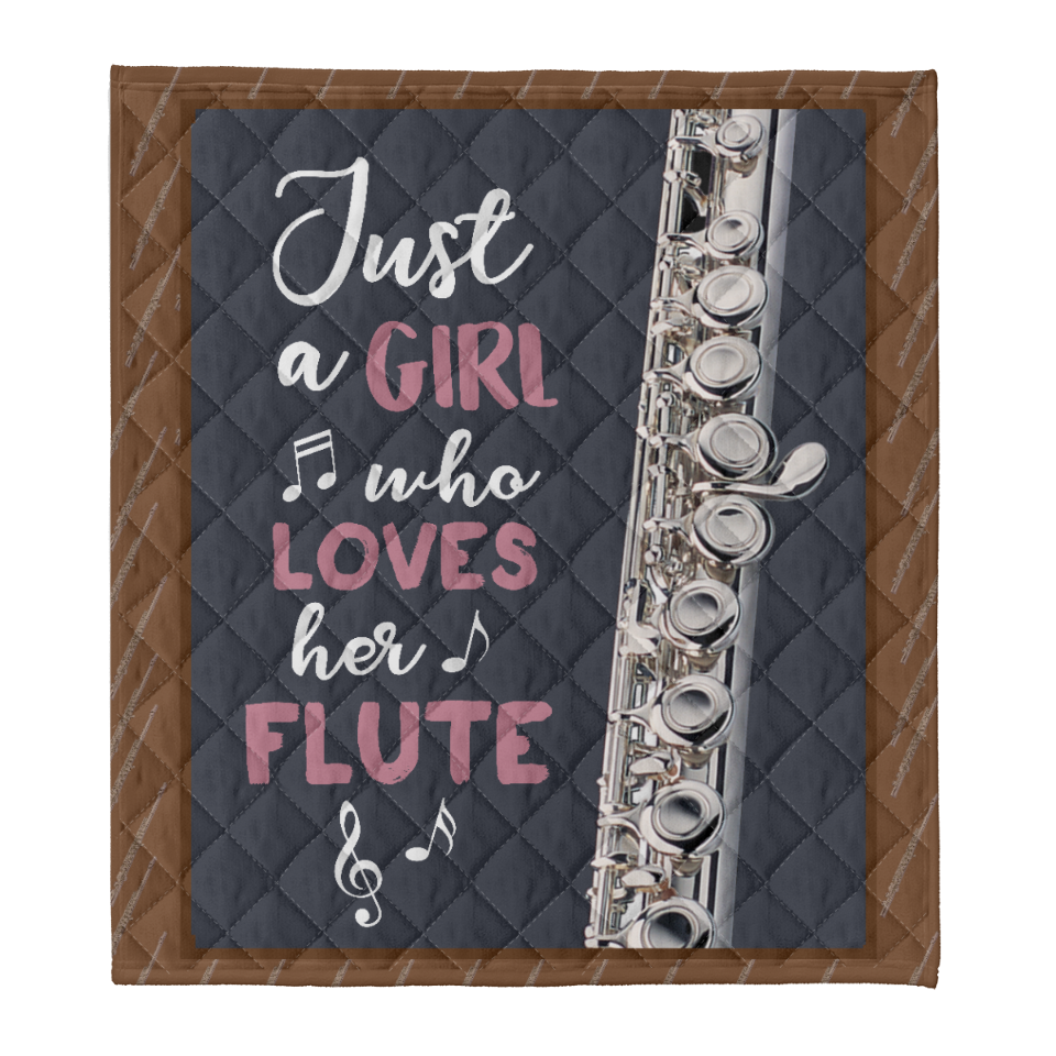 Flute Blanket, Just A Girl Who Loves Her Flute 1641523794291.png