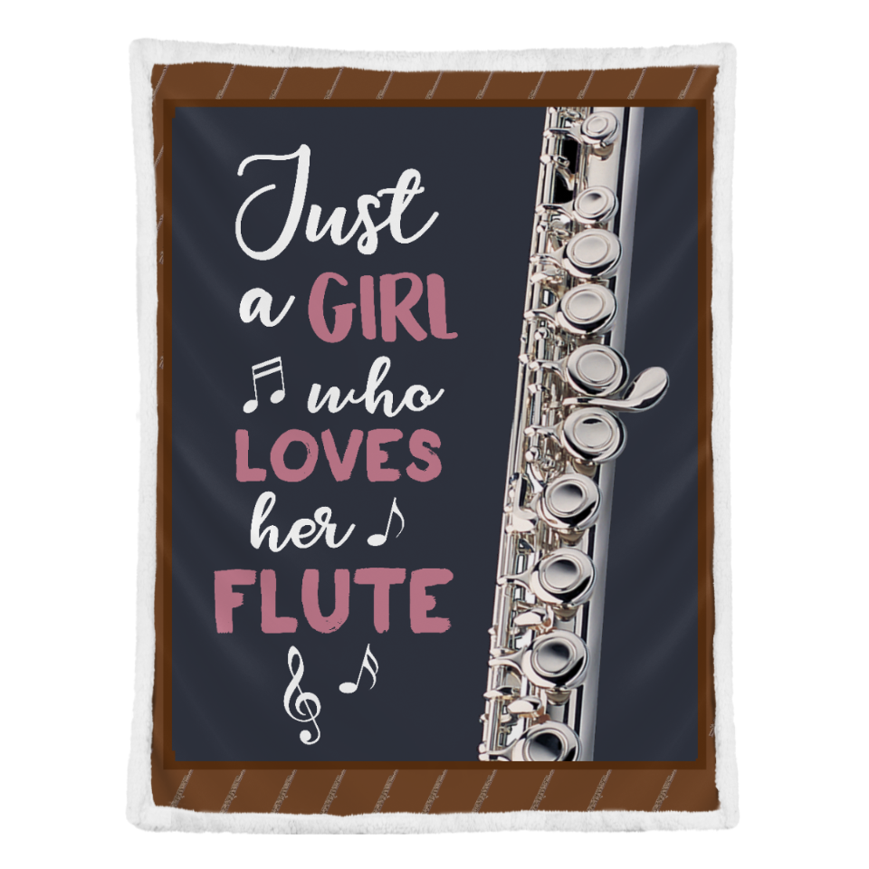 Flute Blanket, Just A Girl Who Loves Her Flute 1641523797251.png