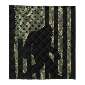 Bigfoot Blanket, Bigfoot I Believe Sasquatch Patriot American Flag Blanket 1641527956796.png