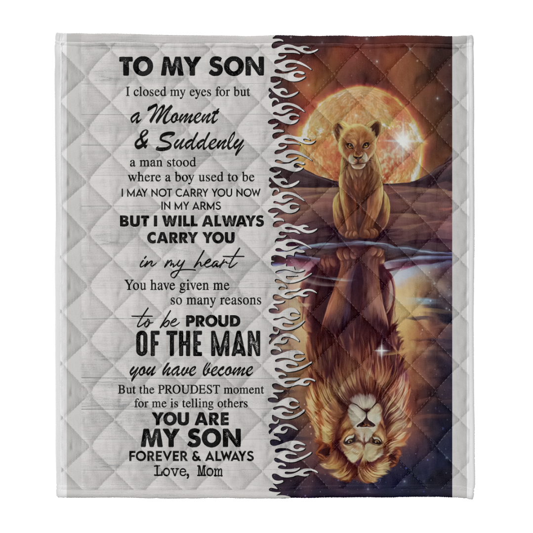 To My Son You Are My Son Forever & Always Fleece Blanket Gift For Son From Mom Home Decor Bedding Couch Sofa Soft And Comfy Cozy 1641530895577.png