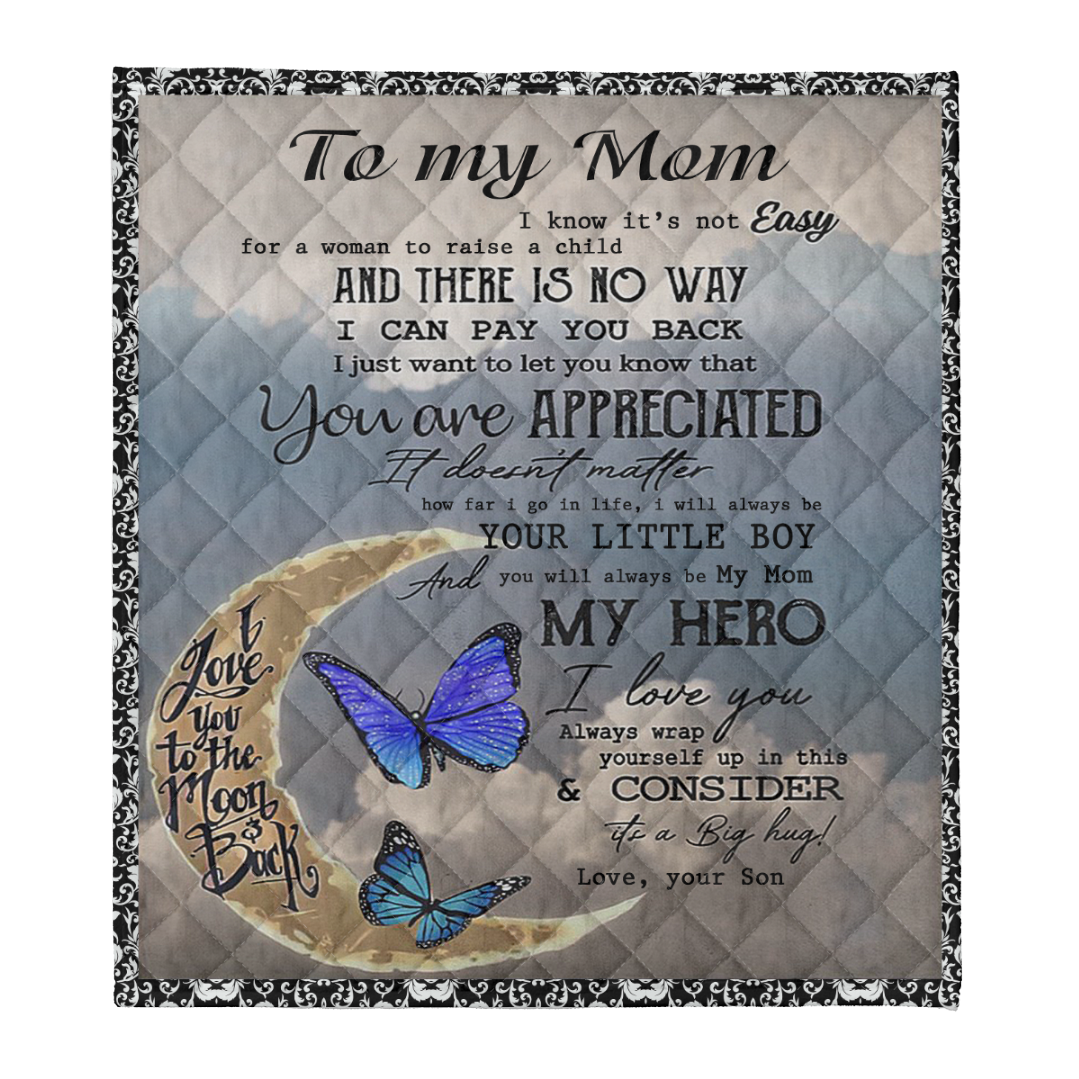 To My Mom My Hero From Son Butterfly Fleece Blanket Gift For Mom From Son Home Decor Bedding Couch Sofa Soft And Comfy Cozy 1641540950204.png